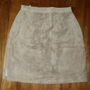 Suede skirt